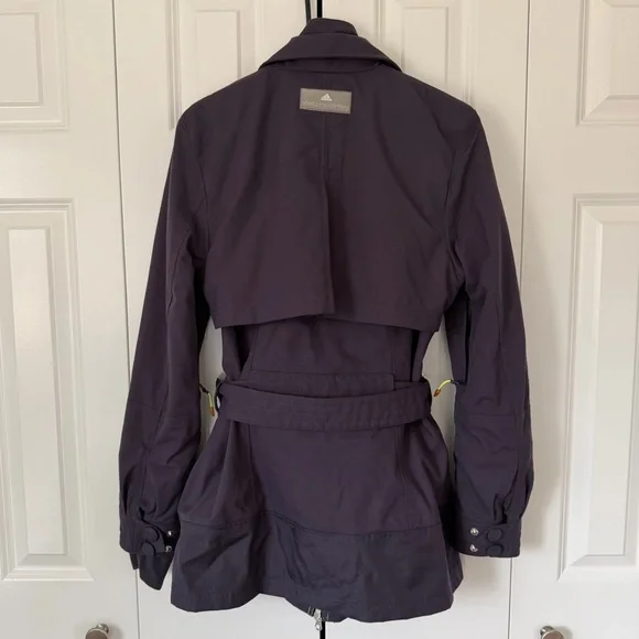 Stella McCartney for Adidas Purple Tailored Ski Trench Jacket Coat - Picture 2 of 7